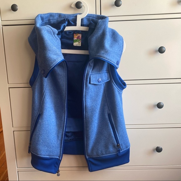 Burton Dryride blue hooded vest, women’s M - Picture 3 of 11